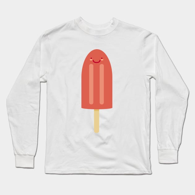 Red Popsicle Buddy Long Sleeve T-Shirt by michelletabares